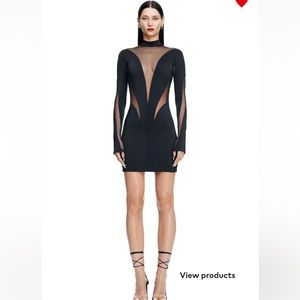 Mugler H&M Mini Dress Black size xxl NEW with Tags never worn